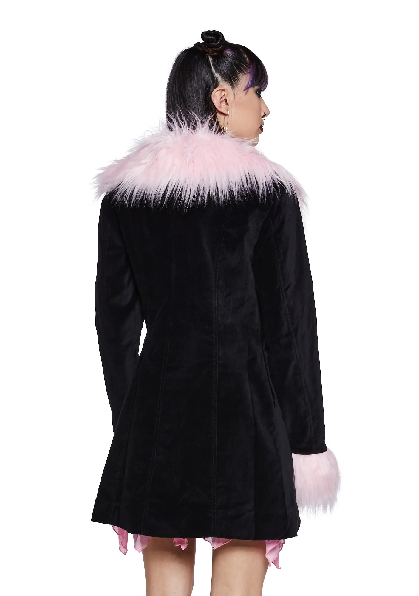 Morbid Beauty Velveteen Coat sold by Dolls Kill product image thumbnail 4