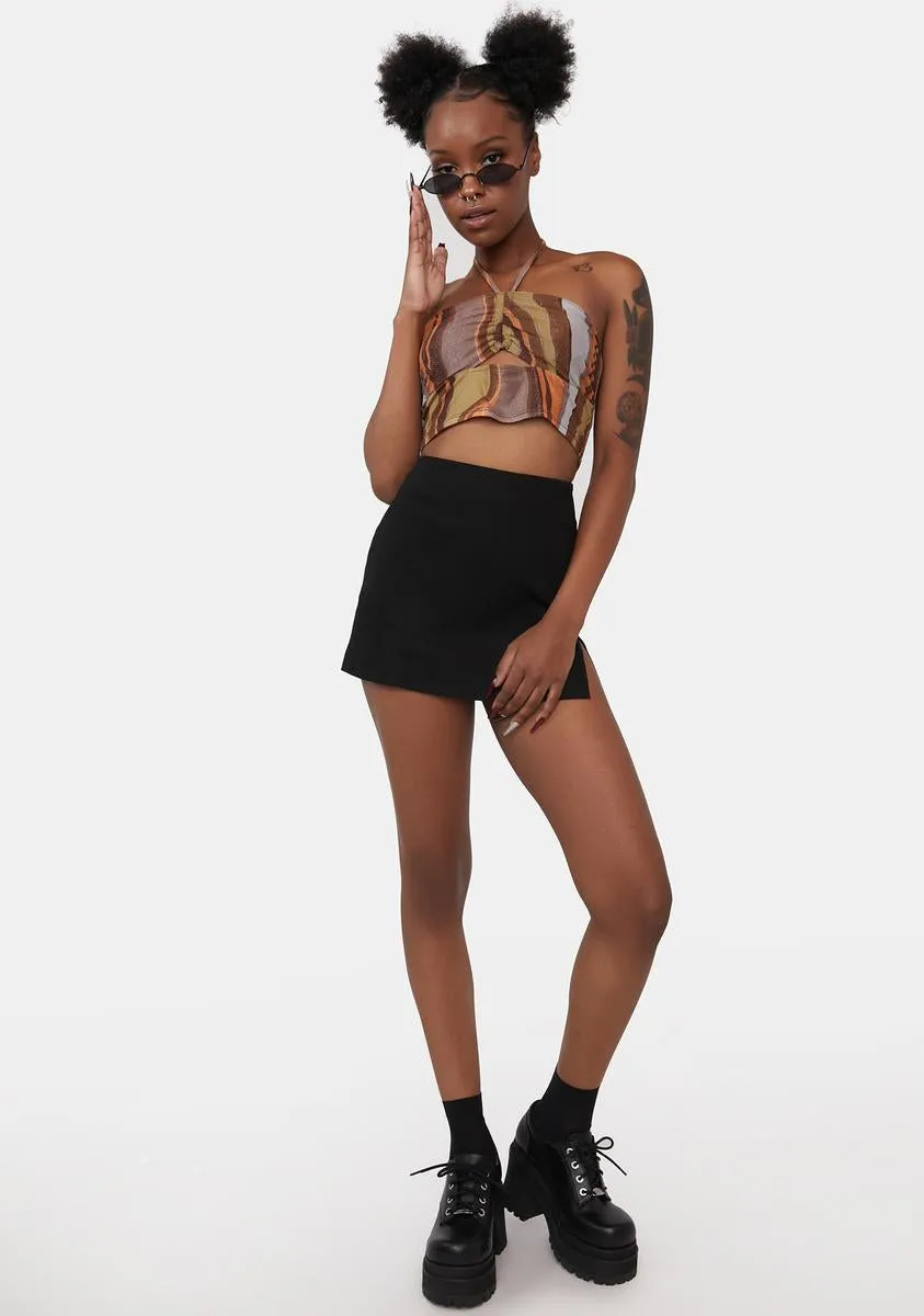 X Iris Earthy Gradient Mesh Armelle Top sold by Dolls Kill product image thumbnail 3