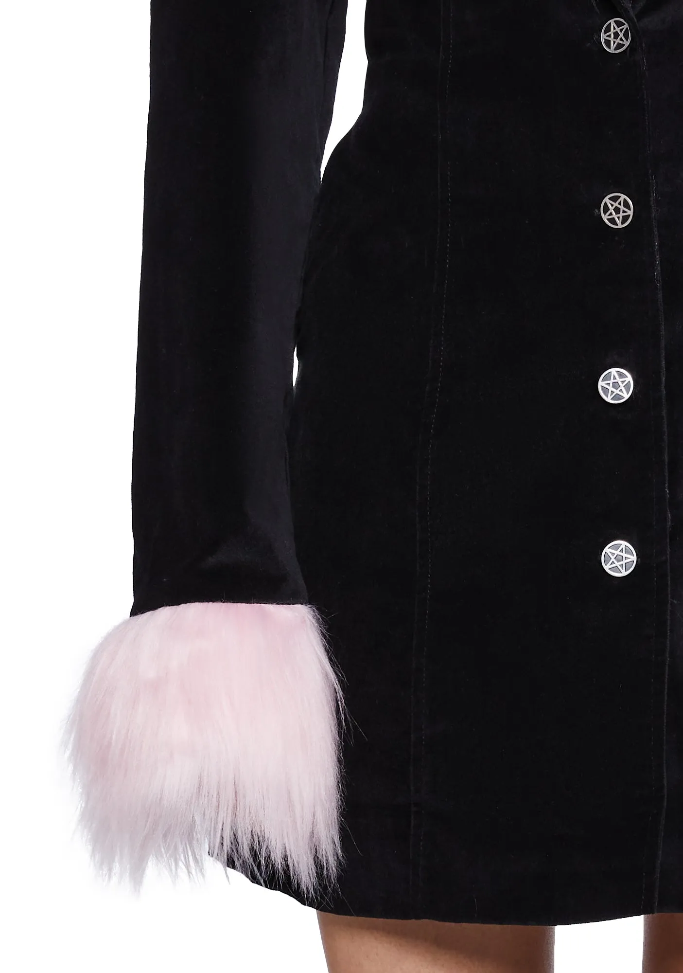 Morbid Beauty Velveteen Coat sold by Dolls Kill product image thumbnail 5