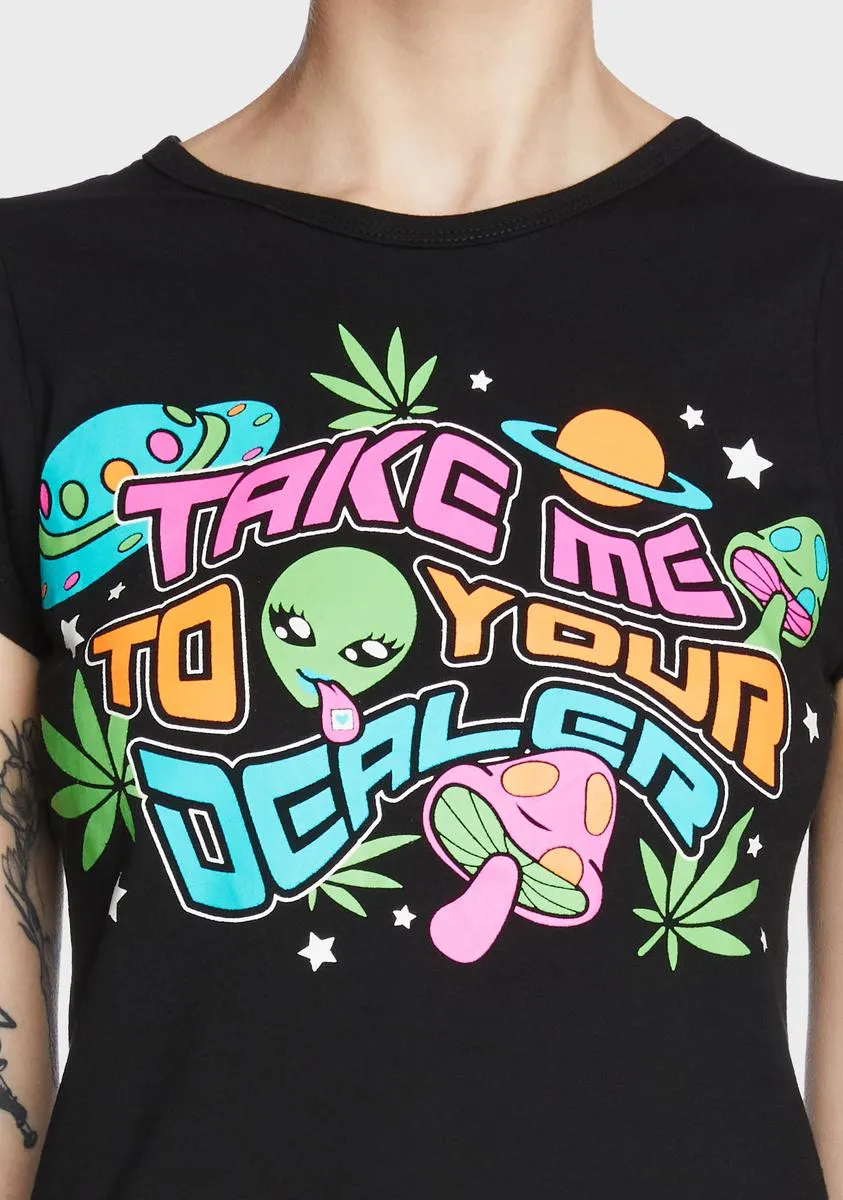 Phone Home Glow In The Dark Tee sold by Dolls Kill product image thumbnail 2