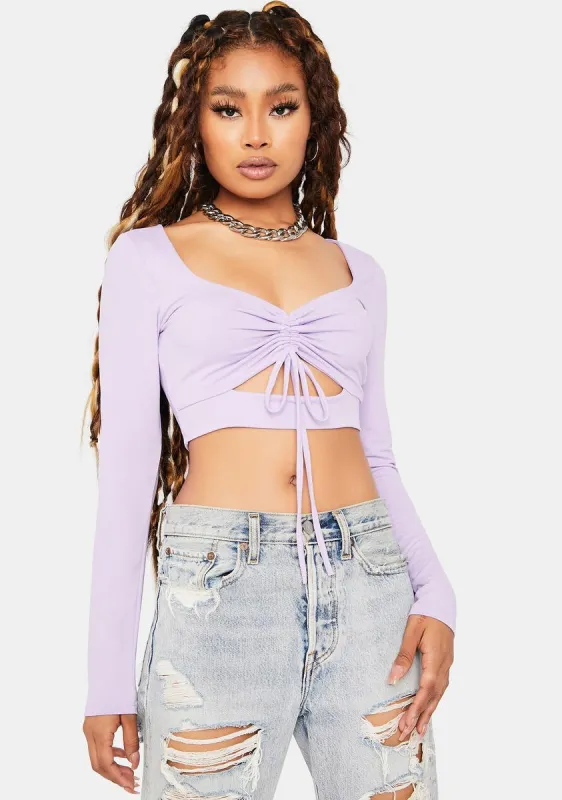 Doin' It Again Cutout Crop Top sold by Dolls Kill