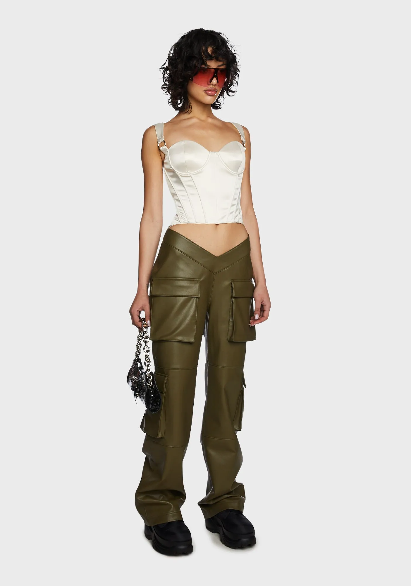 Hard To Handle Bustier Top - Ivory sold by Dolls Kill product image thumbnail 5