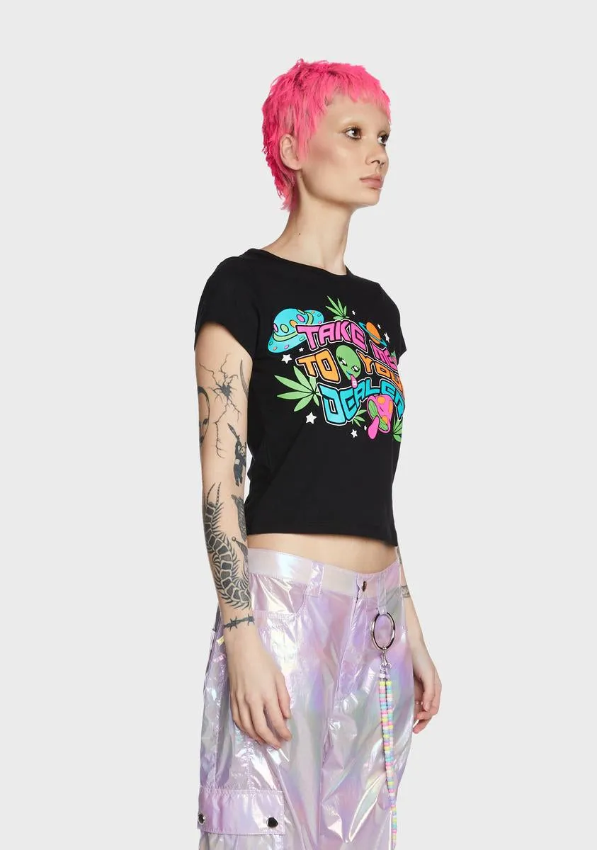 Phone Home Glow In The Dark Tee sold by Dolls Kill product image thumbnail 3