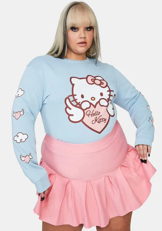 Plus Hello Kitty Angel Heart Sweatshirt sold by Dolls Kill