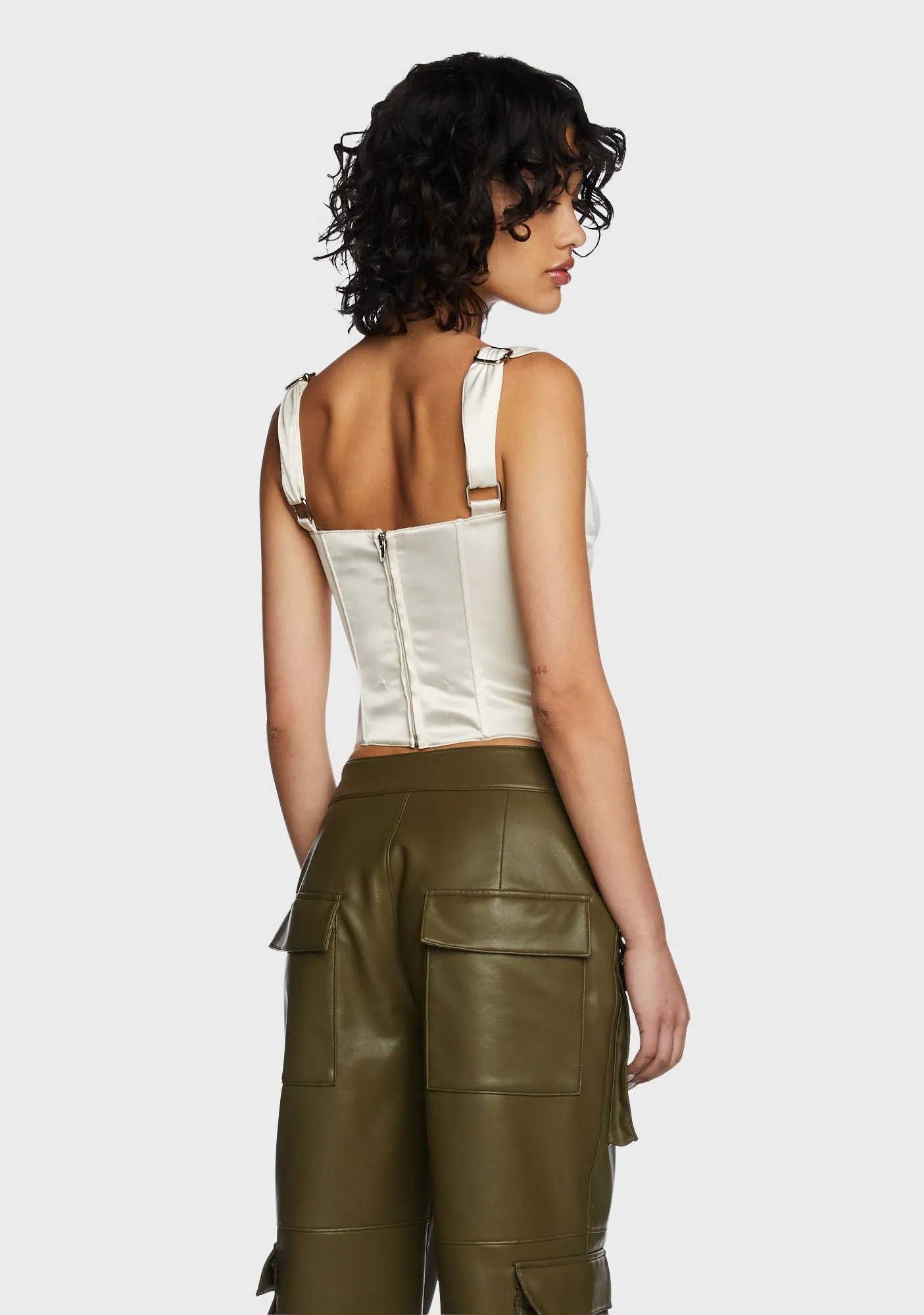 Hard To Handle Bustier Top - Ivory sold by Dolls Kill product image thumbnail 4