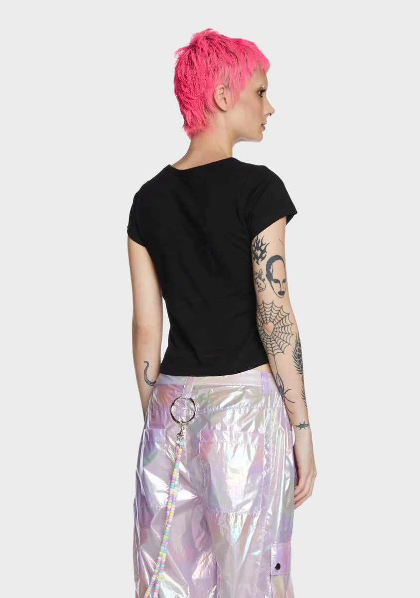 Phone Home Glow In The Dark Tee sold by Dolls Kill product image thumbnail 4