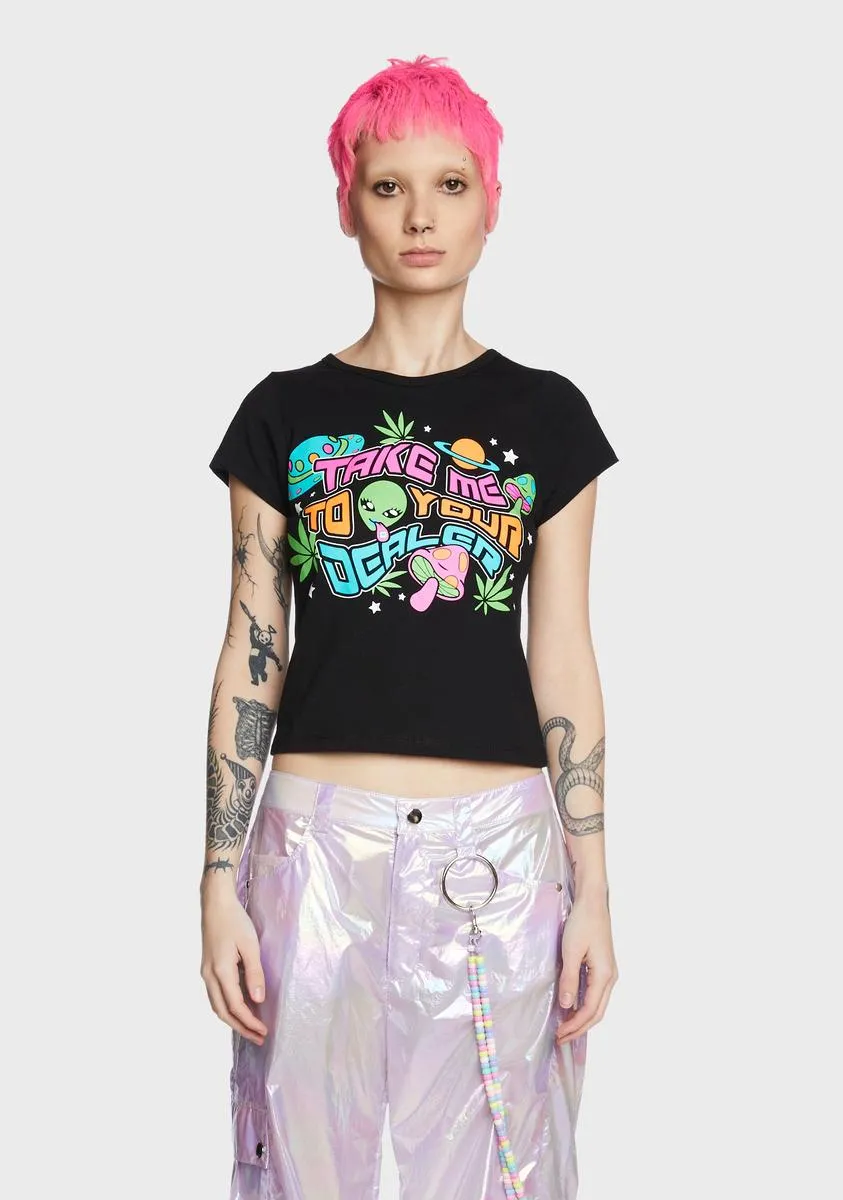 Phone Home Glow In The Dark Tee sold by Dolls Kill
