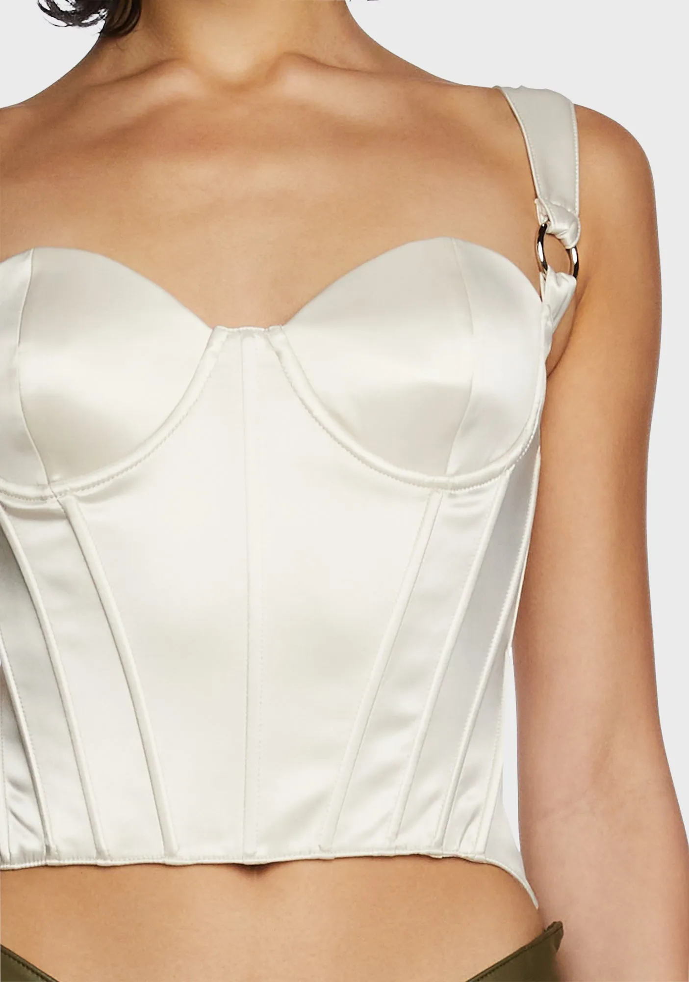 Hard To Handle Bustier Top - Ivory sold by Dolls Kill product image thumbnail 2