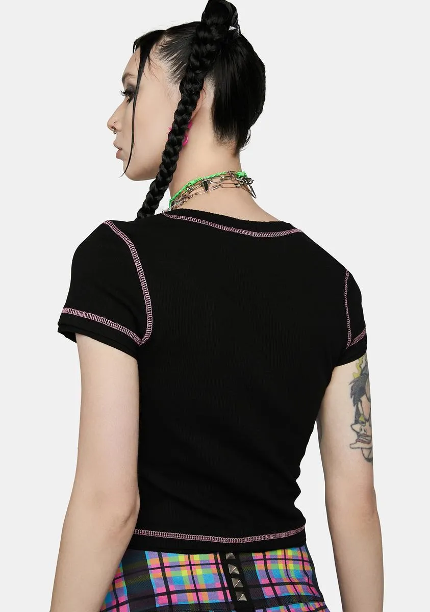 Against All Odds Crop Tee sold by Dolls Kill product image thumbnail 4