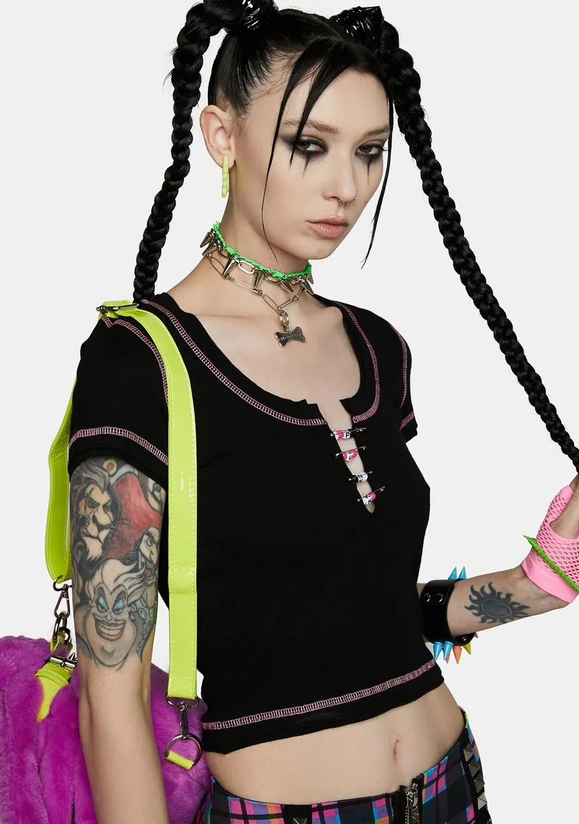 Against All Odds Crop Tee sold by Dolls Kill product image thumbnail 2