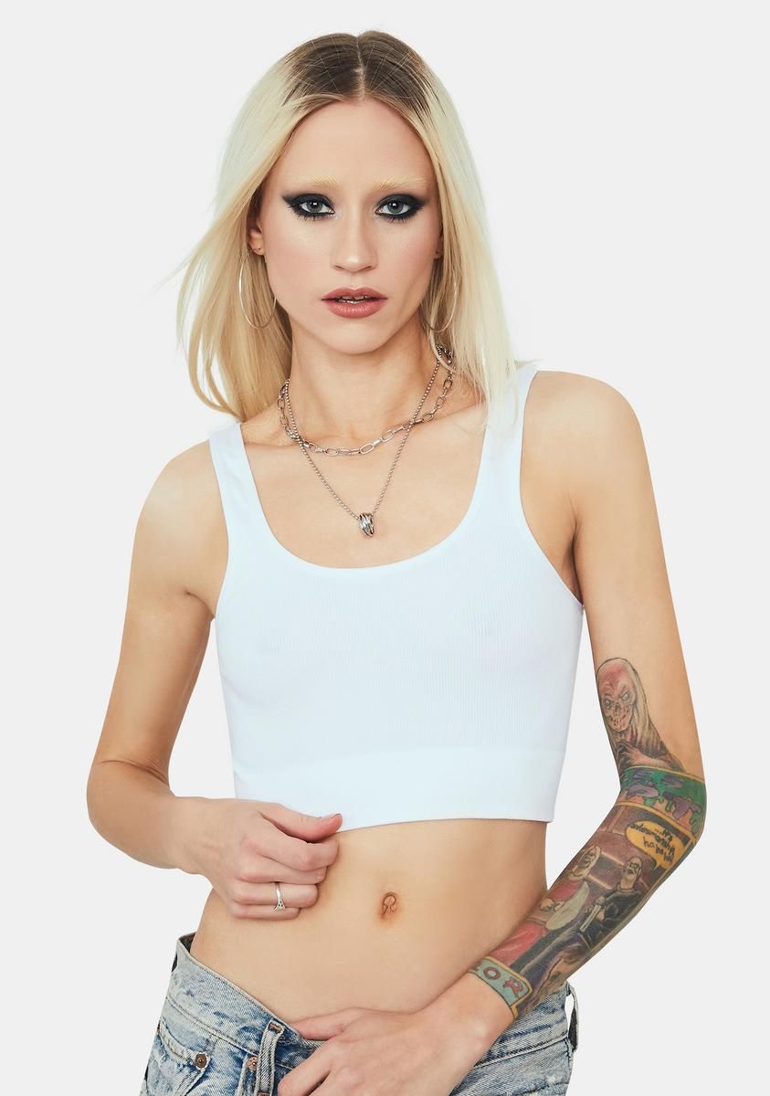 Pure Nobody Like Me Seamless Crop Tank sold by Dolls Kill