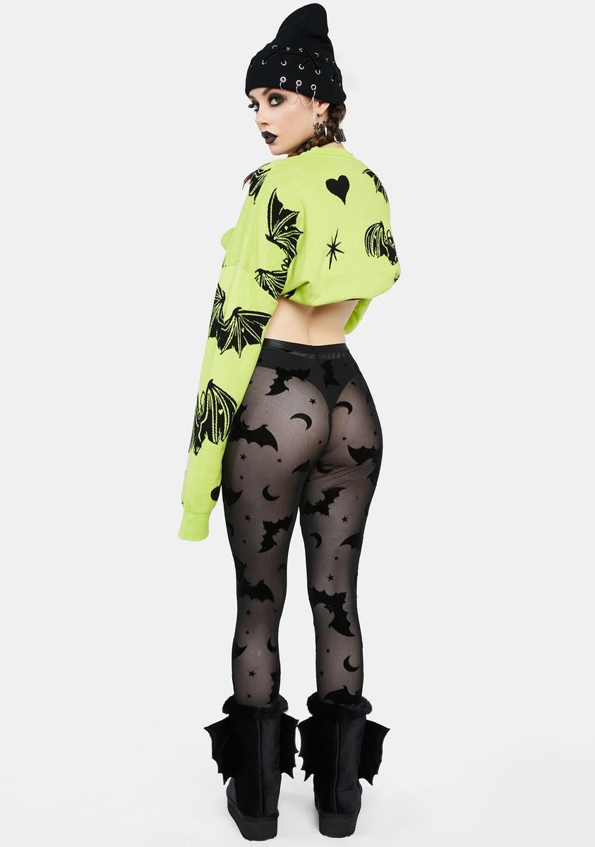Love At First Bite Mesh Leggings sold by Dolls Kill product image thumbnail 4