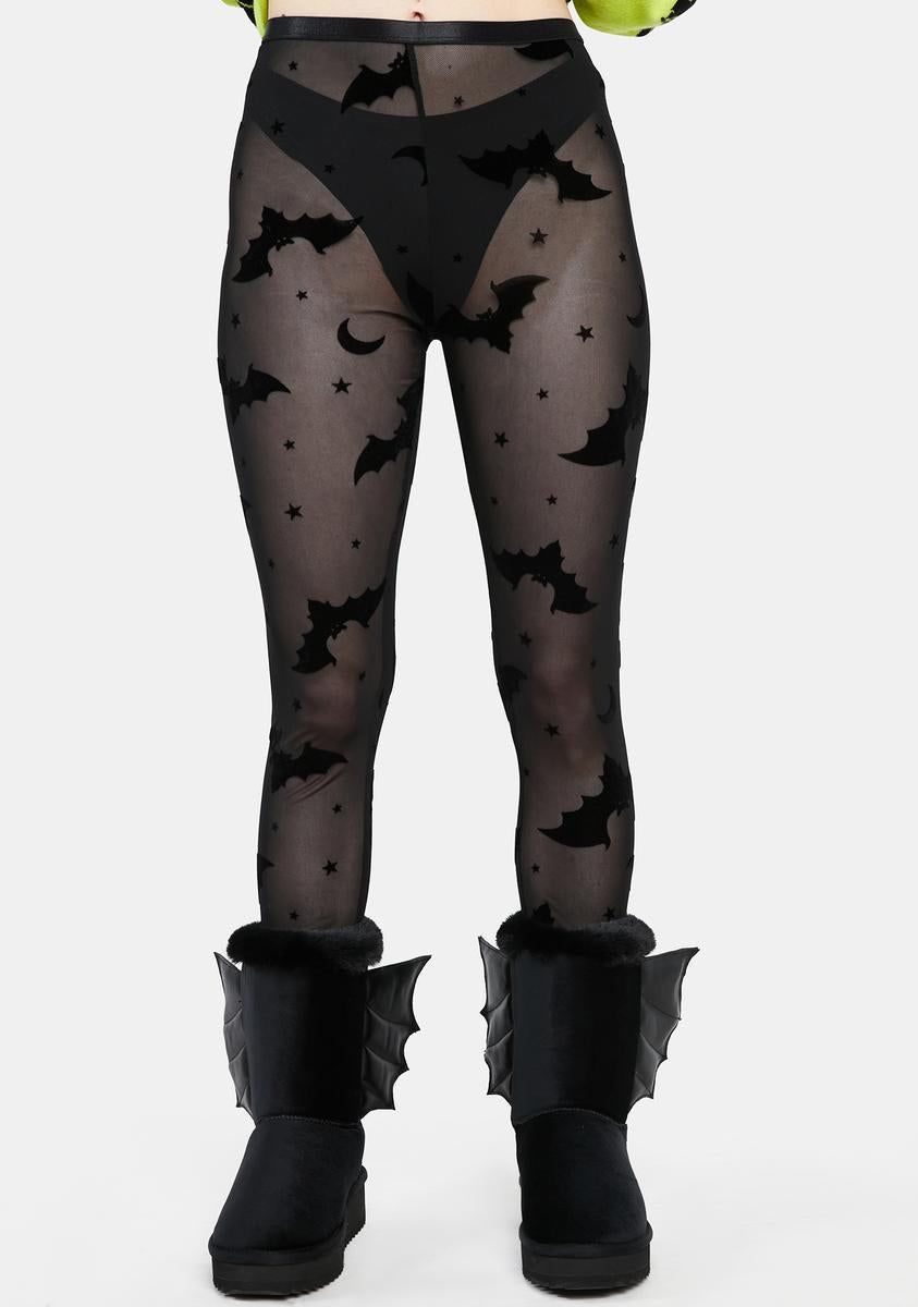 Love At First Bite Mesh Leggings sold by Dolls Kill