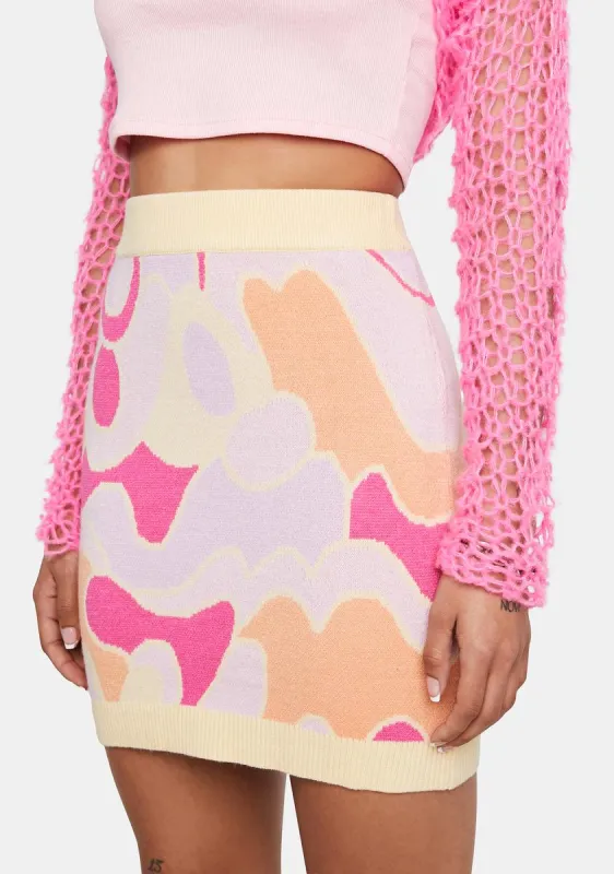 New Dreams Knit Skirt sold by Dolls Kill