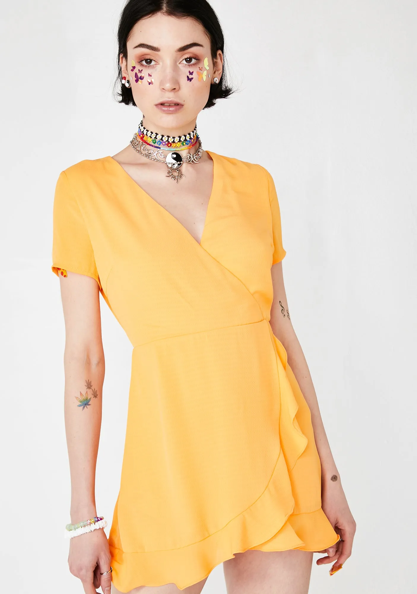 Summa Shenanigans Wrap Dress sold by Dolls Kill