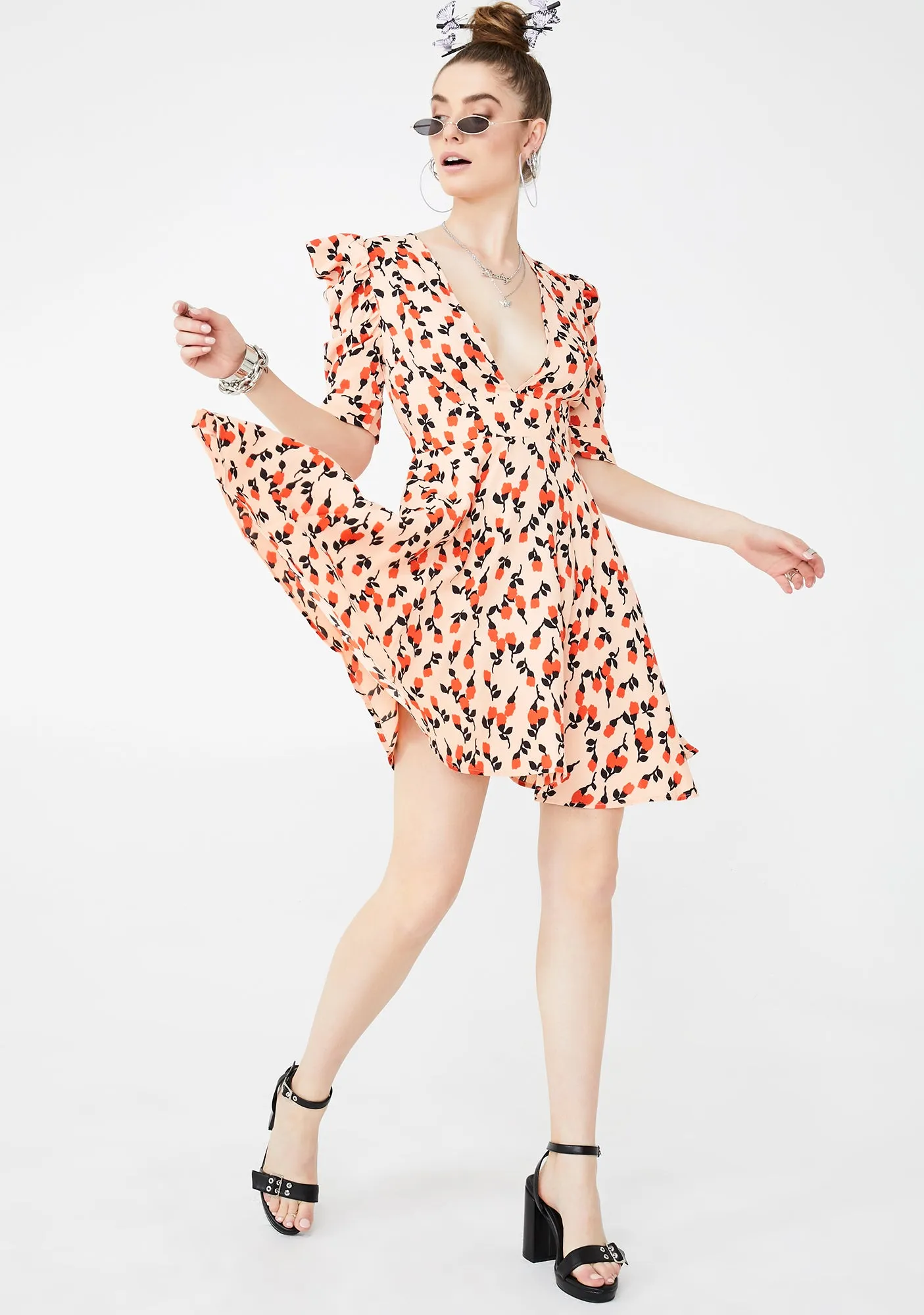 Puff Sleeve Mini Dress sold by Dolls Kill