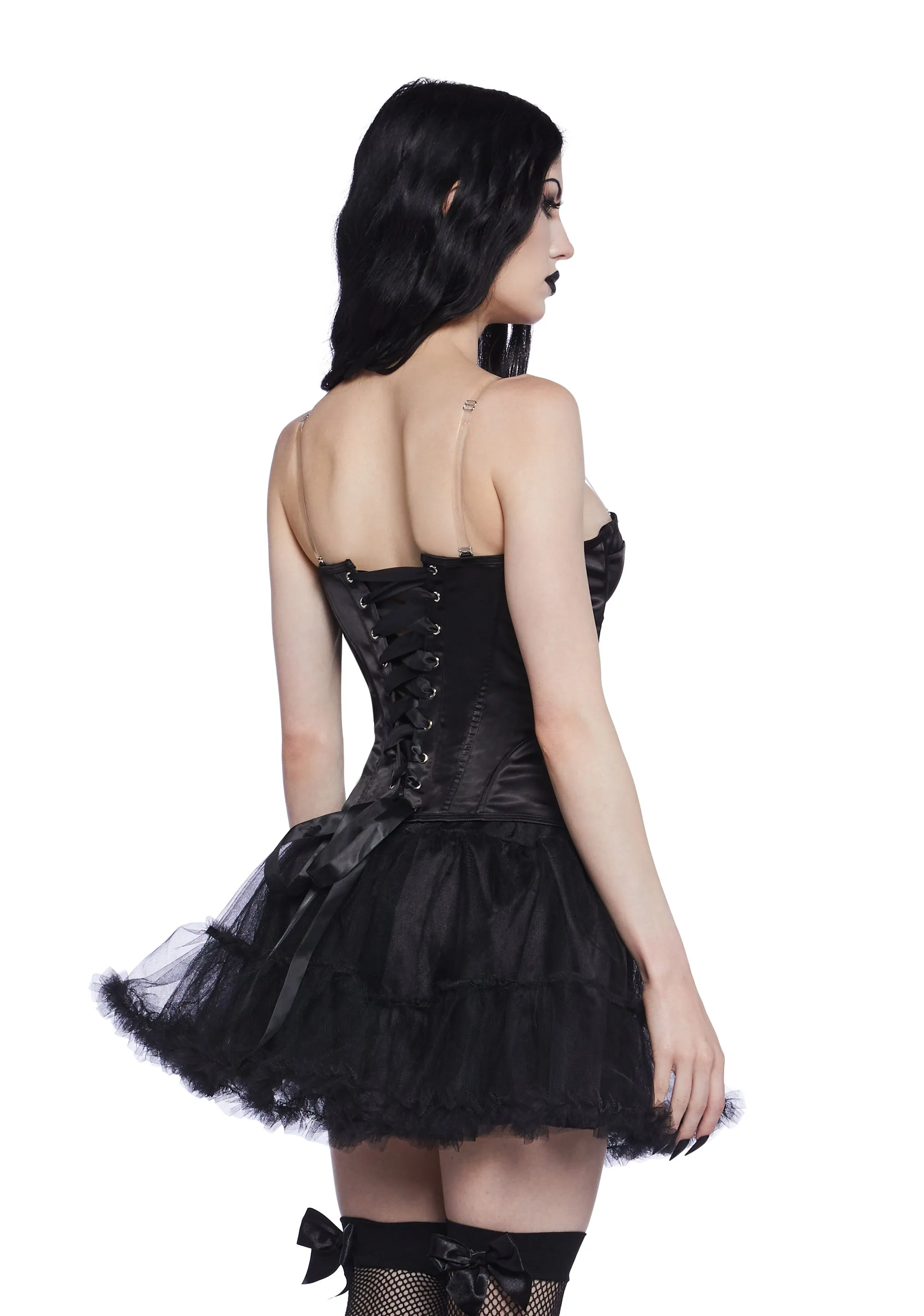 Spooky Nights Strapless Corset Top - Black sold by Dolls Kill product image thumbnail 3