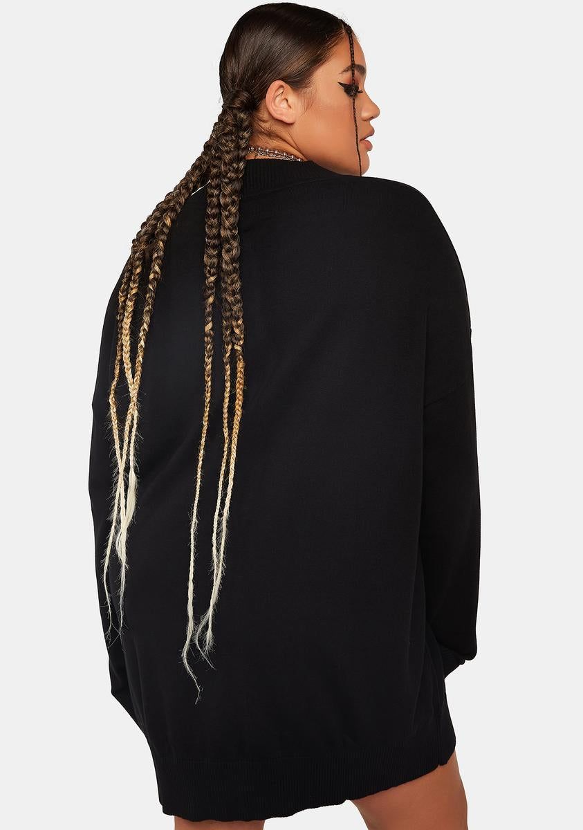 Plus Unlucky Gamble Oversized Sweater sold by Dolls Kill product image thumbnail 4
