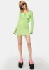 Lime Sunset Hues Mesh Cardigan Dress sold by Dolls Kill