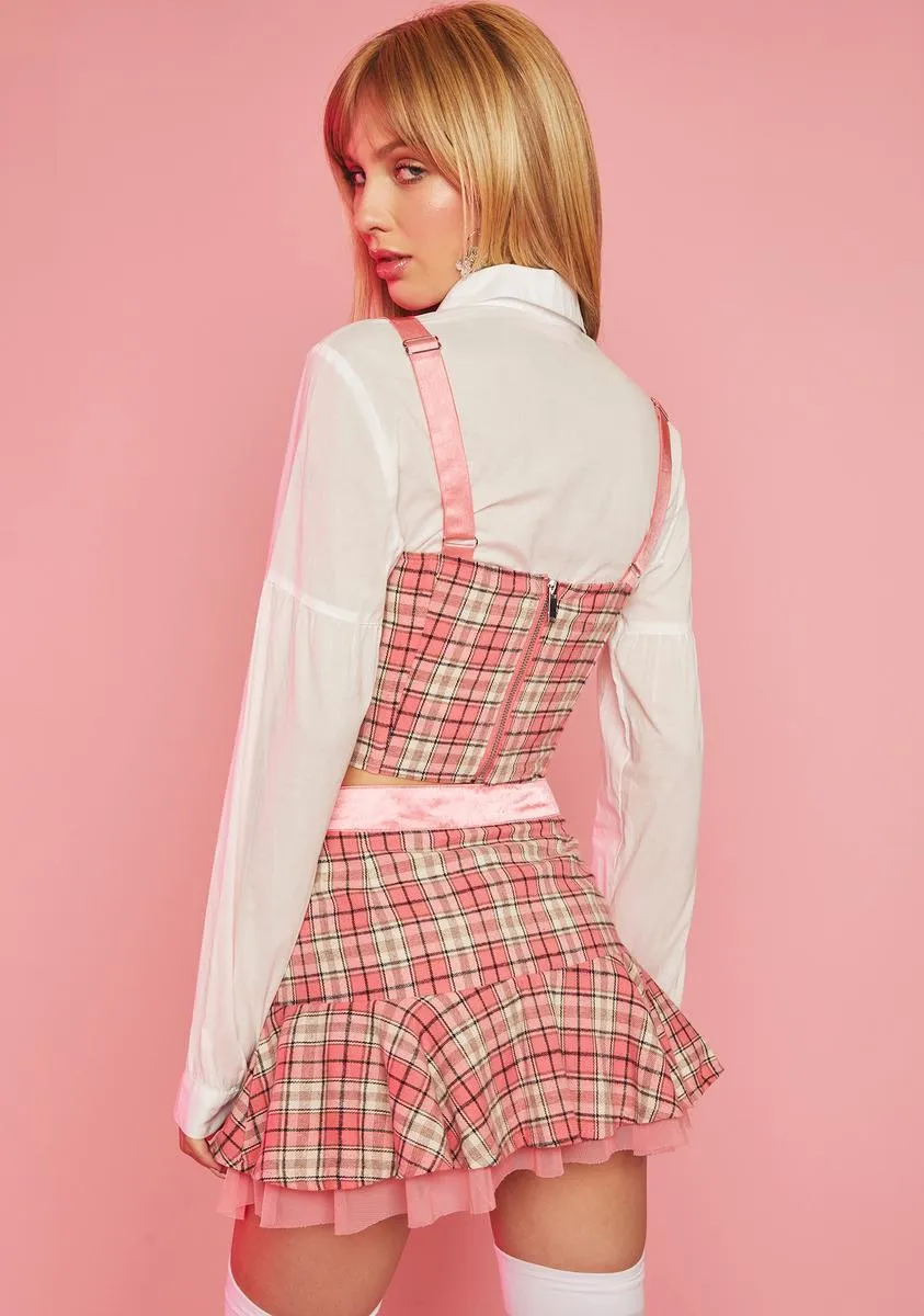 Ditch Day Plaid Mini Skirt sold by Dolls Kill product image thumbnail 4