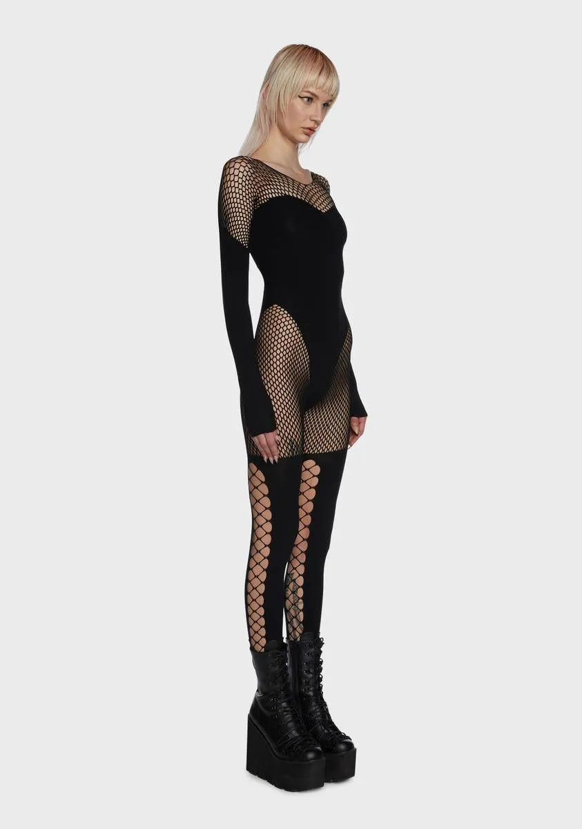Flaunt Me Forever Fishnet Bodystocking sold by Dolls Kill product image thumbnail 3