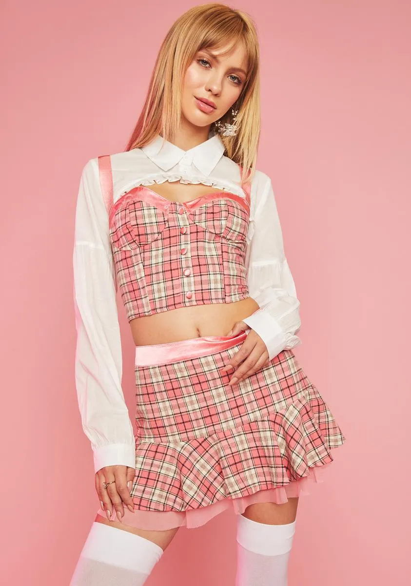 Ditch Day Plaid Mini Skirt sold by Dolls Kill product image thumbnail 2