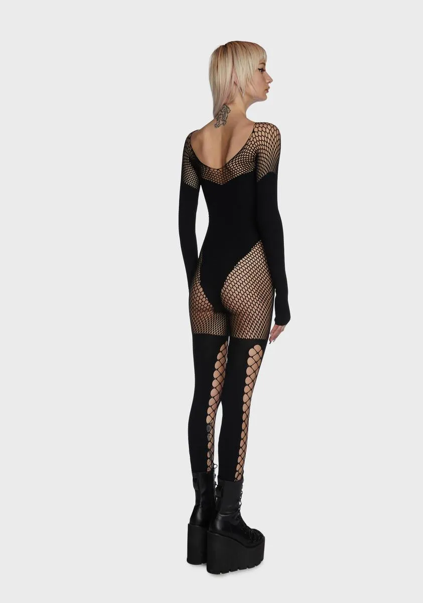 Flaunt Me Forever Fishnet Bodystocking sold by Dolls Kill product image thumbnail 4