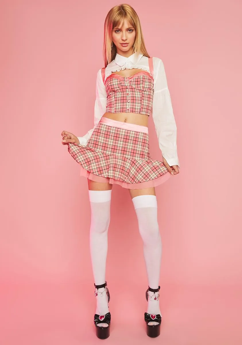 Ditch Day Plaid Mini Skirt sold by Dolls Kill product image thumbnail 3