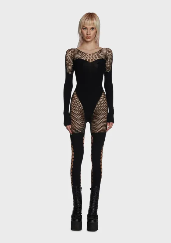 Flaunt Me Forever Fishnet Bodystocking sold by Dolls Kill