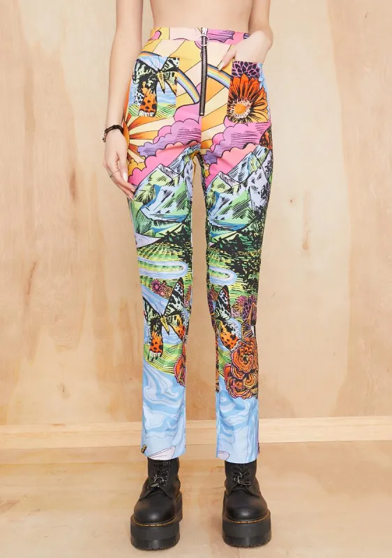 California Dreamin' Printed Pants sold by Dolls Kill