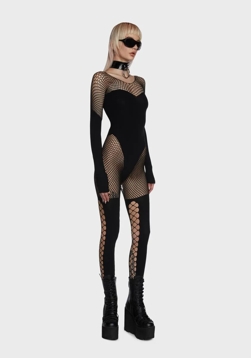 Flaunt Me Forever Fishnet Bodystocking sold by Dolls Kill product image thumbnail 5
