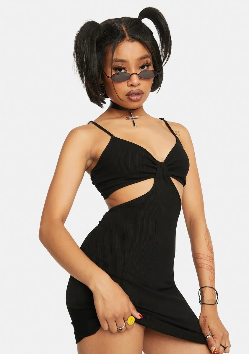 Black Cutout Mini Dress sold by Dolls Kill product image thumbnail 2