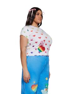 Plus Cheering For You Baby Tee sold by Dolls Kill