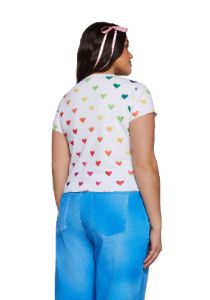 Plus Cheering For You Baby Tee sold by Dolls Kill