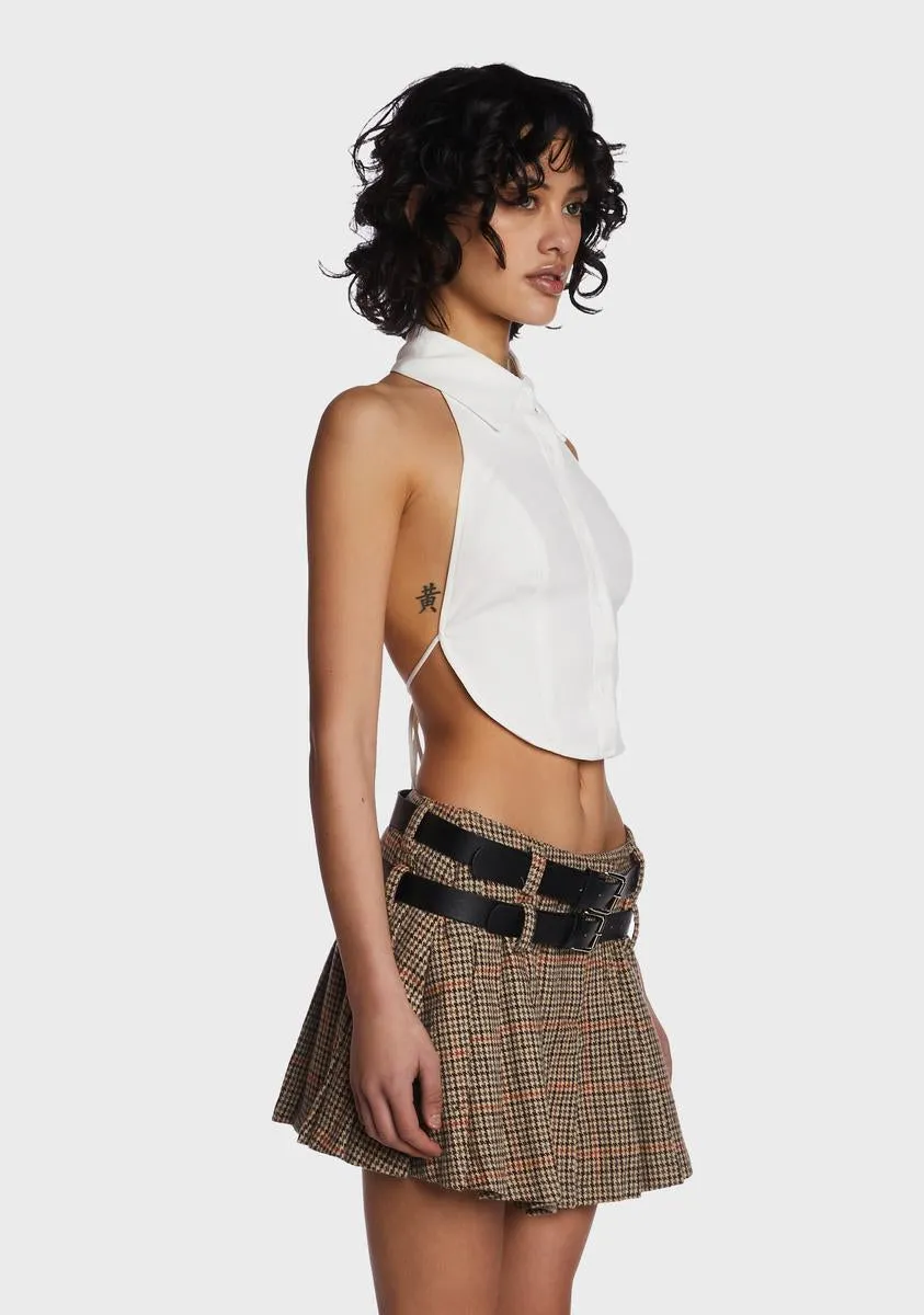 Stay Ready Backless Shirt sold by Dolls Kill product image thumbnail 3