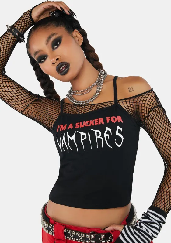 Let's Neck Cami Tank sold by Dolls Kill