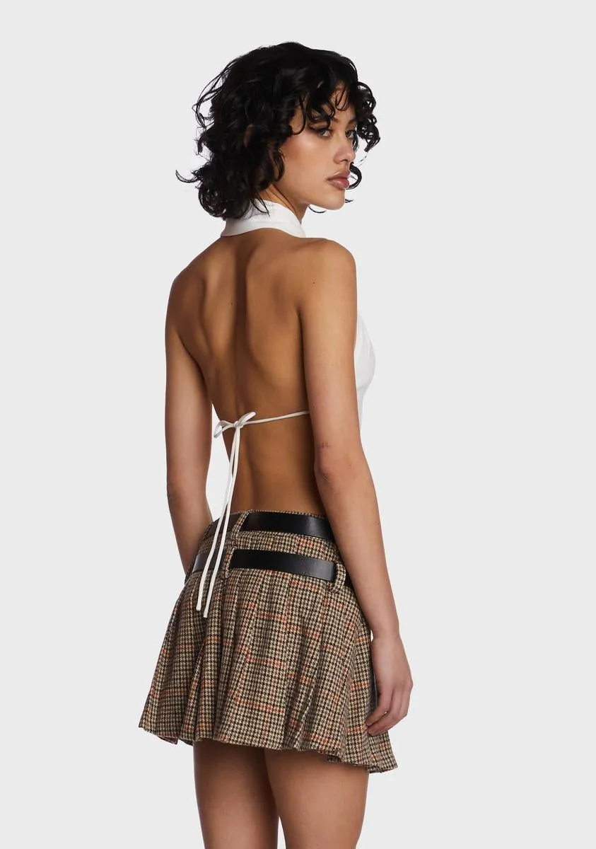 Stay Ready Backless Shirt sold by Dolls Kill product image thumbnail 4