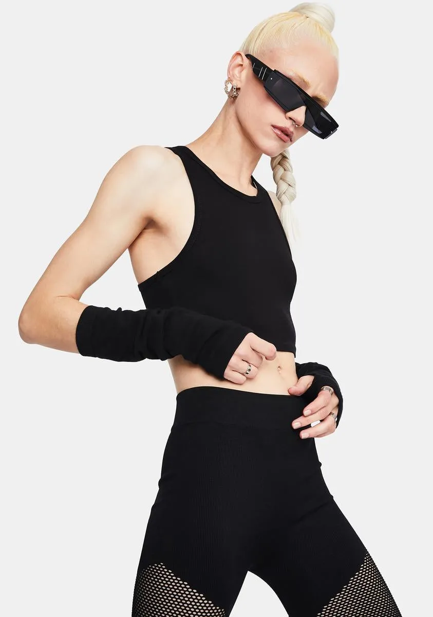 Own Good High Neck Racerback Crop Tank sold by Dolls Kill product image thumbnail 2