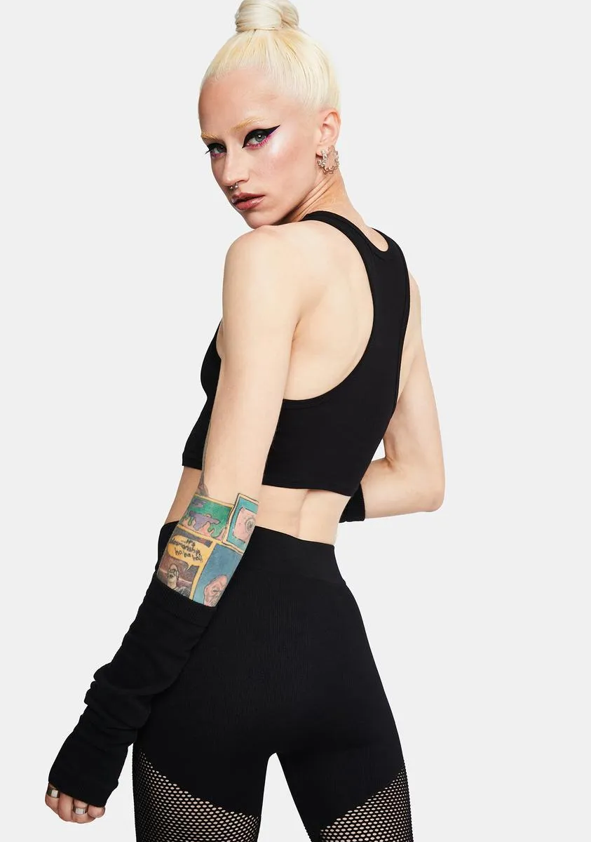 Own Good High Neck Racerback Crop Tank sold by Dolls Kill product image thumbnail 4