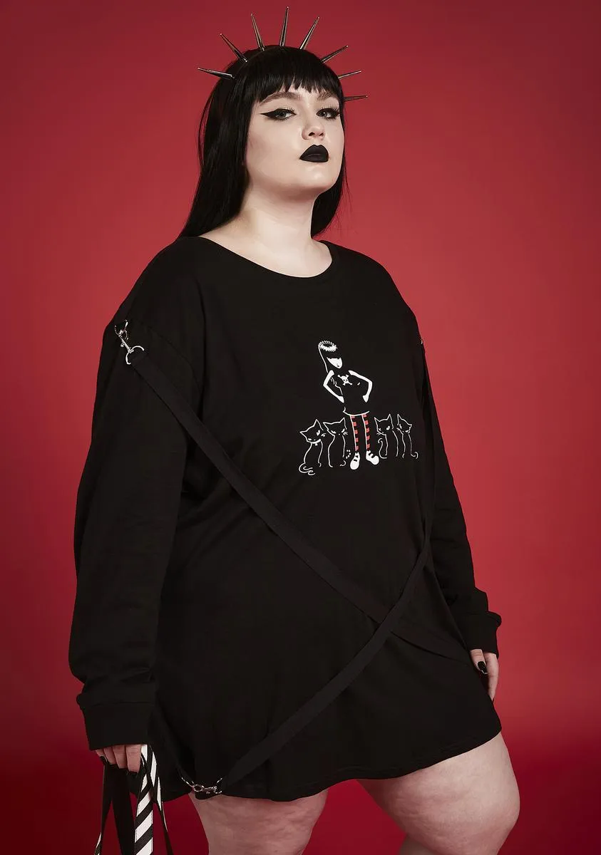 Plus Together Purrever Graphic Tee sold by Dolls Kill
