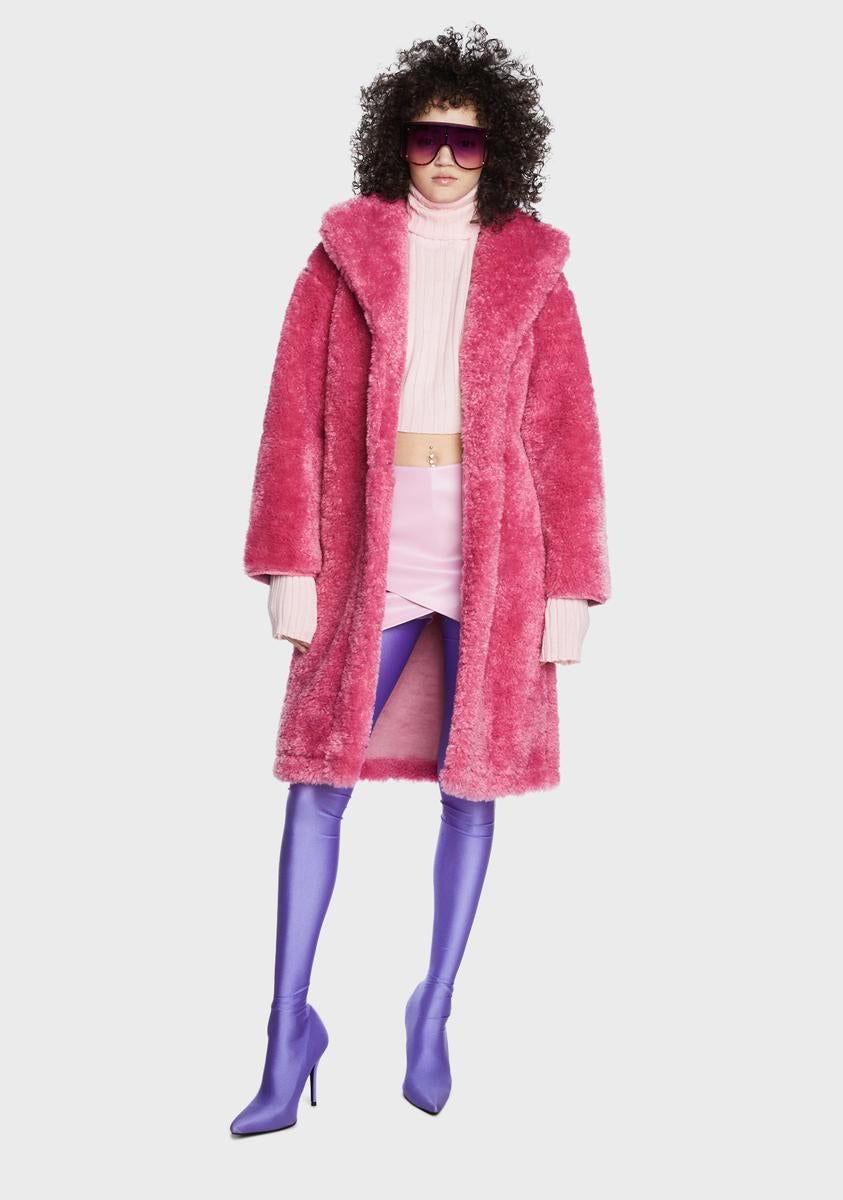 Be For Real Sherpa Coat sold by Dolls Kill product image thumbnail 3