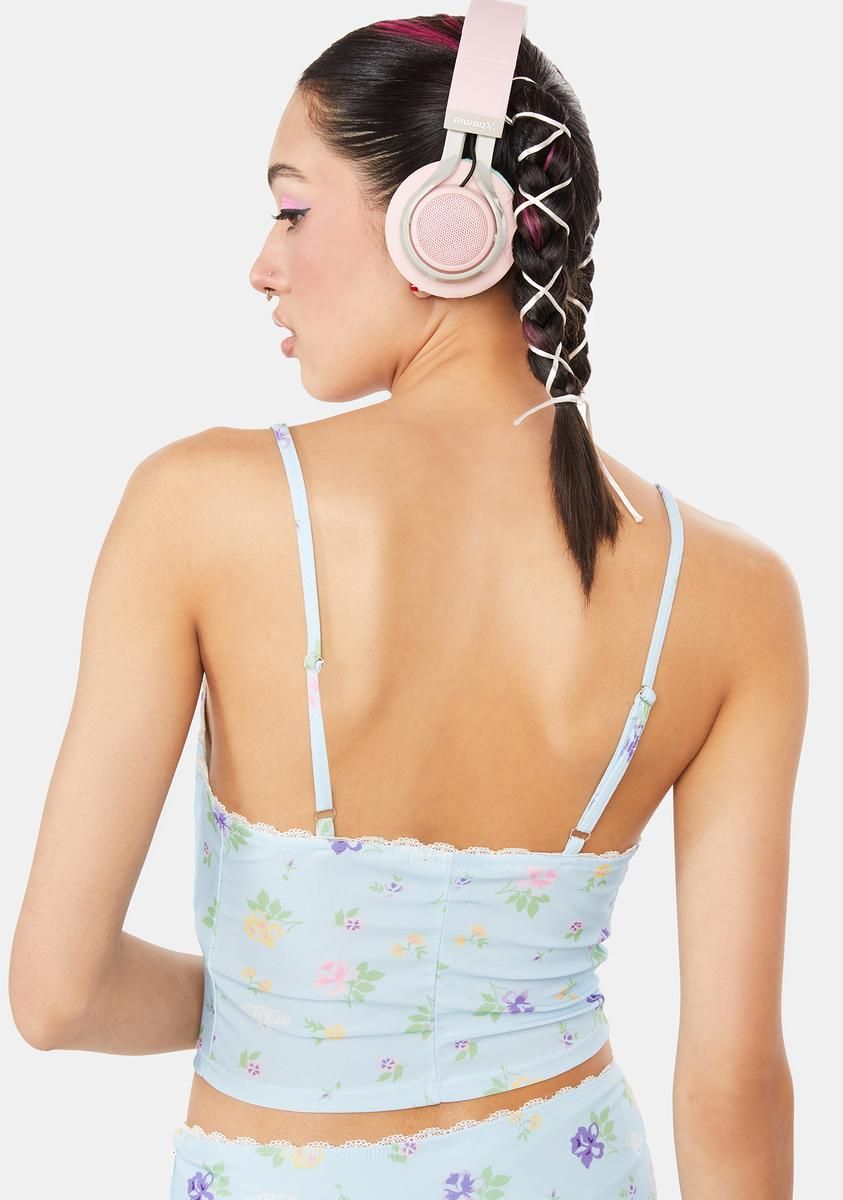 Flower Power Lace Cami sold by Dolls Kill product image thumbnail 4