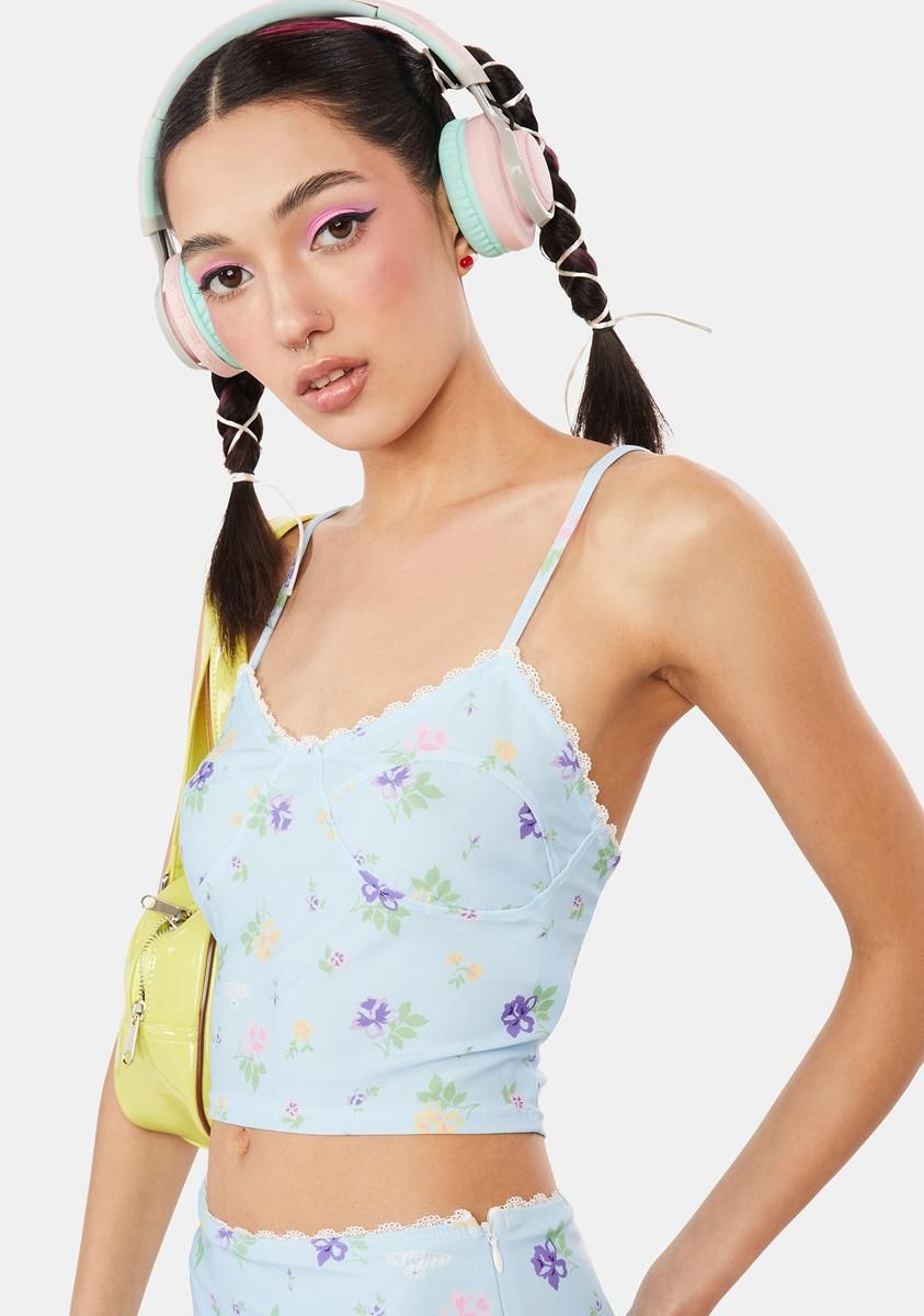 Flower Power Lace Cami sold by Dolls Kill product image thumbnail 2