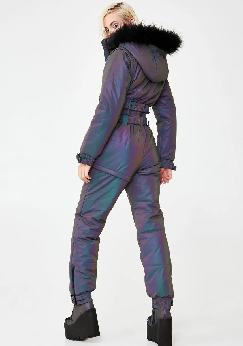 Astro Fusion Reflective Snowsuit sold by Dolls Kill product image thumbnail 4
