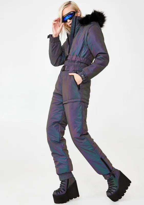 Astro Fusion Reflective Snowsuit sold by Dolls Kill