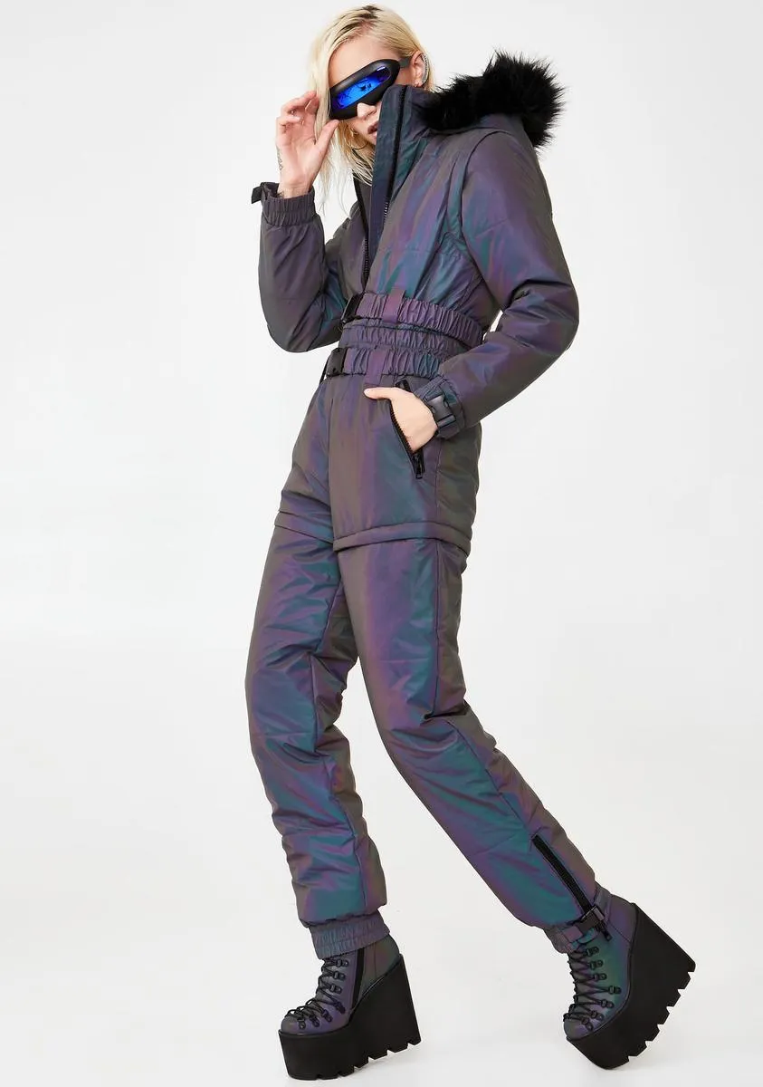 Astro Fusion Reflective Snowsuit sold by Dolls Kill