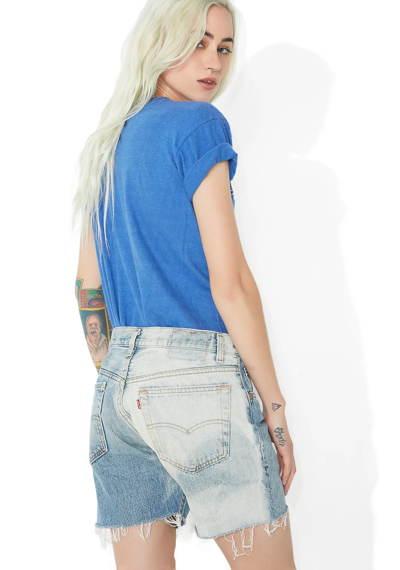 Vintage Levi Cut Off Denim Shorts sold by Dolls Kill product image thumbnail 3