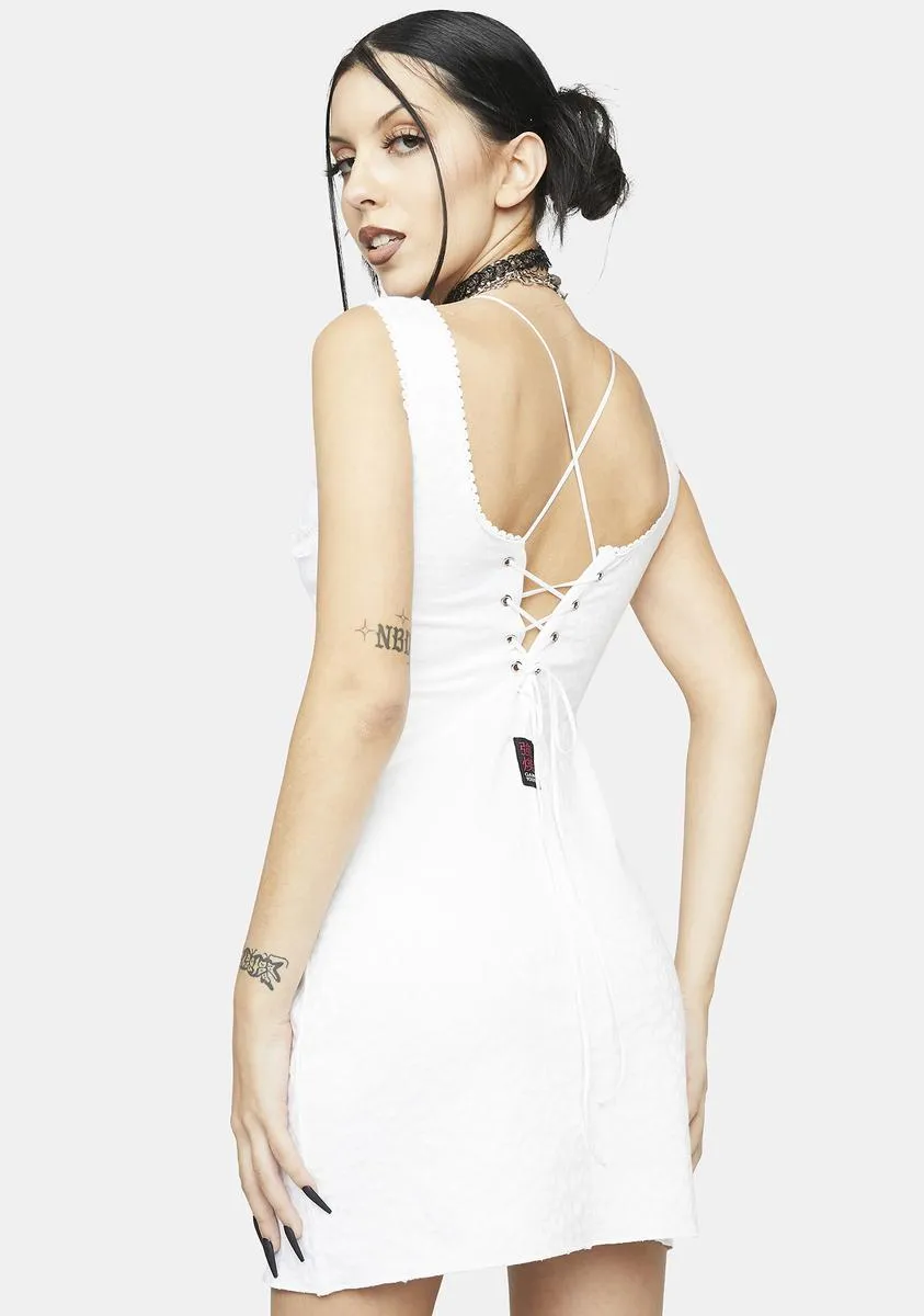 White Sora Dress sold by Dolls Kill product image thumbnail 4