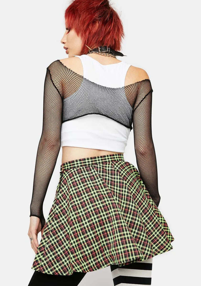 Time To Panic Plaid Mini Skirt sold by Dolls Kill product image thumbnail 4