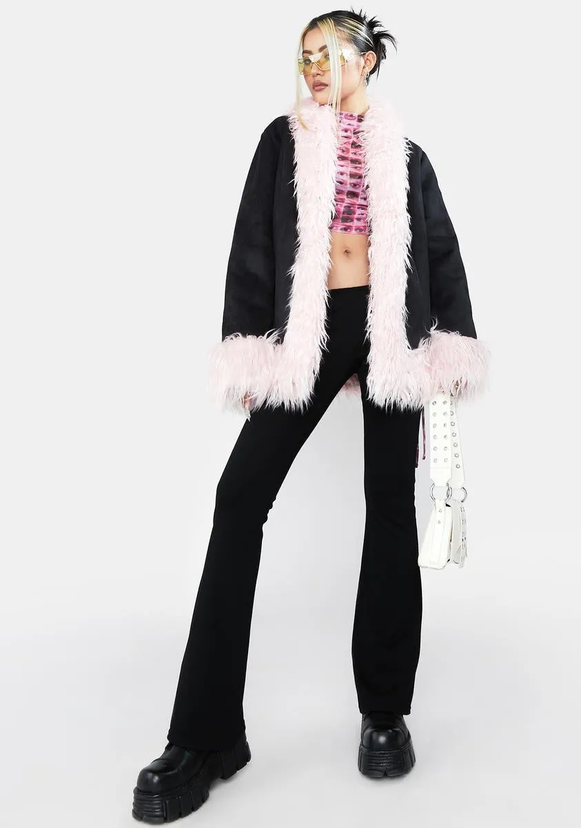 Warp Vegan Suede Coat sold by Dolls Kill product image thumbnail 3